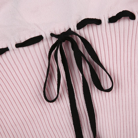 pink-stripe-lace-up-skinny-knitted-cute-sleeveless-top-6