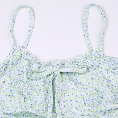 green-halter-strap-skinny-small-flowers-printed-mini-dress-4