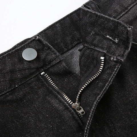 dark-grey-loose-pockets-denim-skirt-7