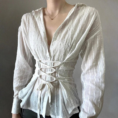 white-lace-up-bandage-long-sleeve-shirt-3
