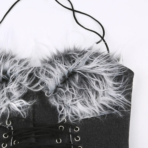 black-backless-sexy-zipper-faux-fur-halter-top-7