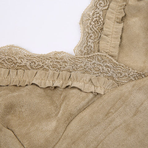 khaki-v-neck-strap-lace-sleeveless-backless-halter-top-8