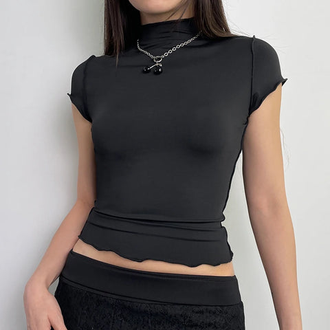 casual-stitching-skinny-turtleneck-crop-top-2