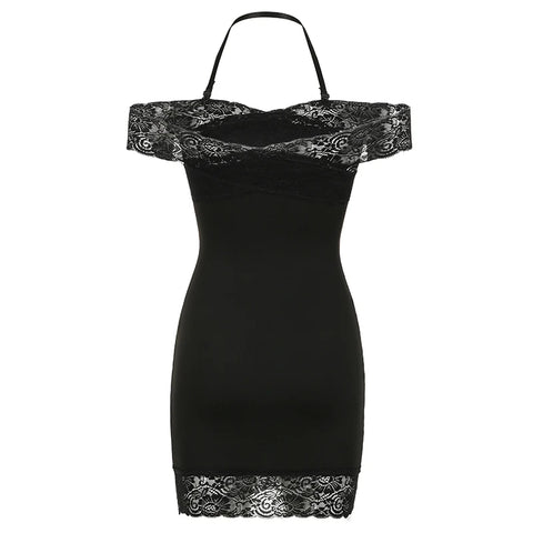 black-halter-lace-patched-off-shoulder-dress-5