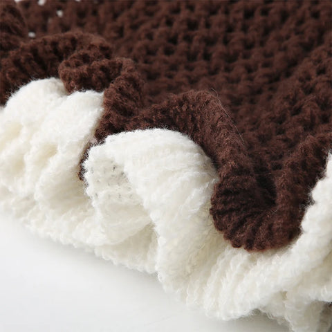 brown-knitted-ruffles-tie-up-mini-skirt-7
