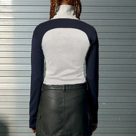 retro-patchwork-slim-zip-up-jacket-coat-4