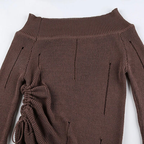 retro-hole-off-shoulder-drawstring-sweater-8