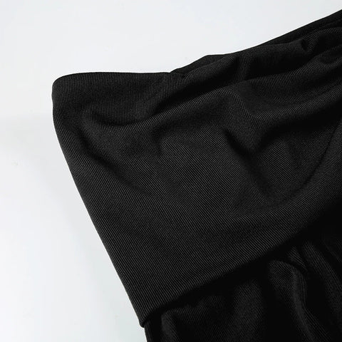 Elegant Black Off Shoulder Dress