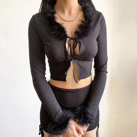 black-slit-tie-up-faux-fur-trim-top-2