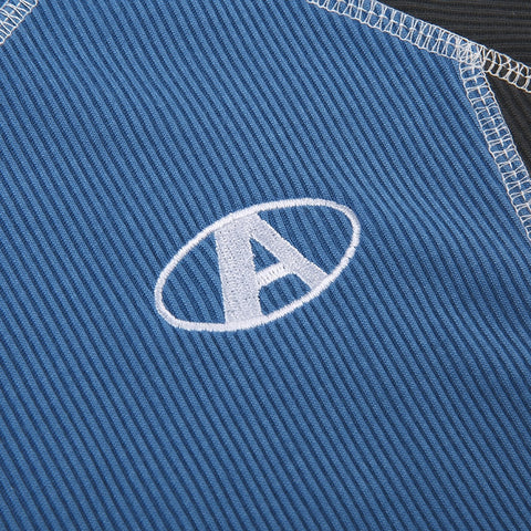 casual-blue-black-stitched-patchwork-short-sleeve-top-7