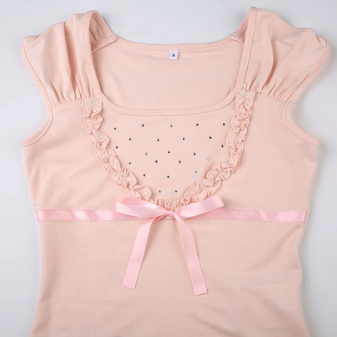 sweet-rhinestone-ruffles-bow-ruched-top-6