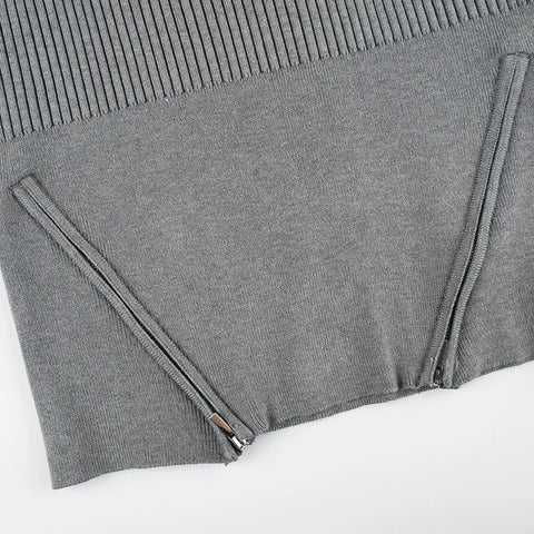 casual-tiered-knitted-zipper-off-shoulder-sweater-7