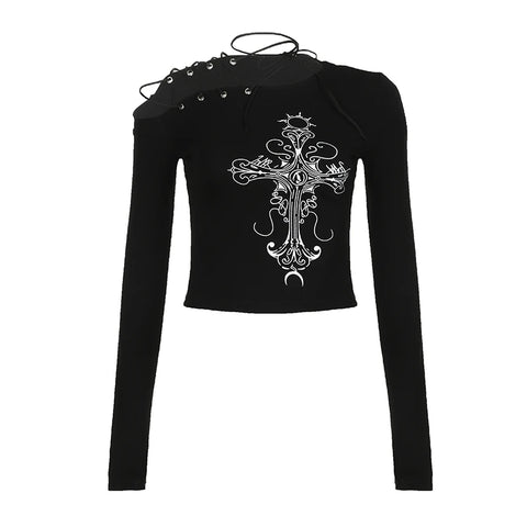 gothic-asymmetrical-printed-lace-up-halter-top-6