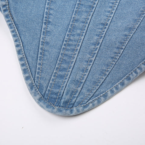 blue-sexy-strapless-corset-denim-bandage-heart-shape-top-7