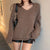 casual-brown-loose-ruched-pullover-knitted-top-2