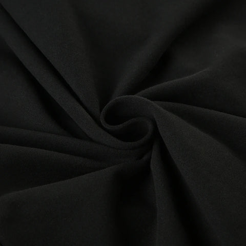 Sexy Backless Black Long Sleeve Romper