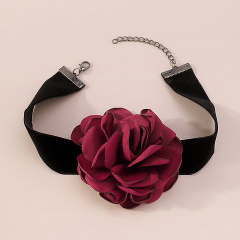 black-velvet-ribbon-big-flower-chokers-necklace-3
