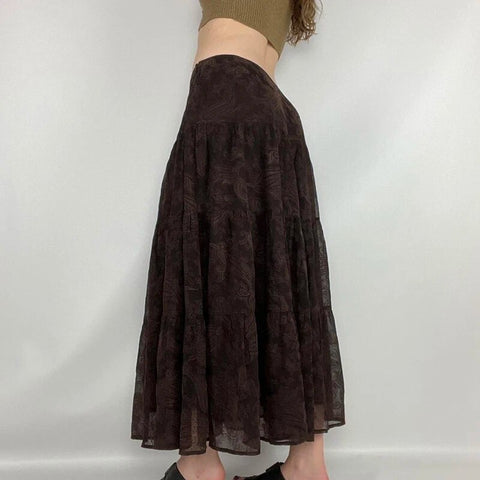 vintage-a-line-brown-mesh-maxi-skirt-2