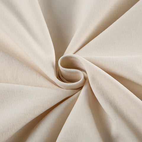 Beige High Waist Long Sleeve Top