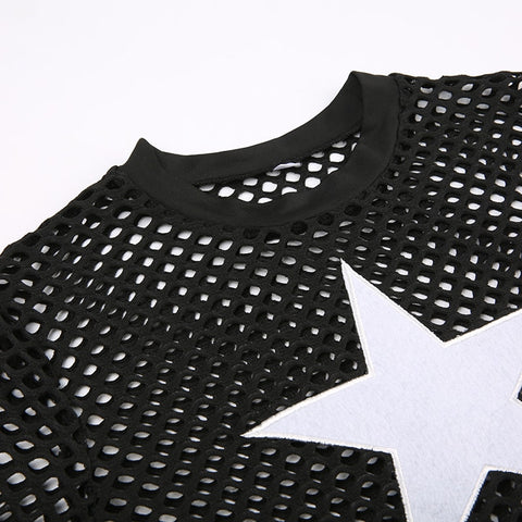goth-star-pattern-fishnet-spliced-see-through-slim-top-5
