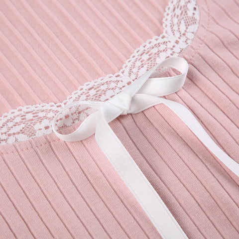 pink-sweet-knit-slim-lace-patched-bow-top-7