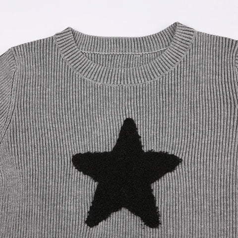 grey-star-patched-knitted-cute-sweater-5