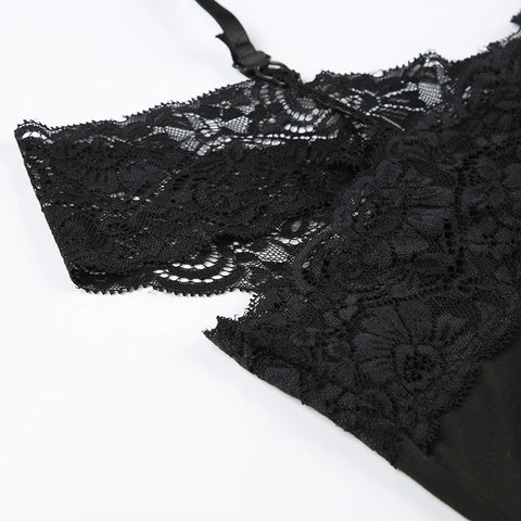 black-halter-lace-patched-off-shoulder-dress-9