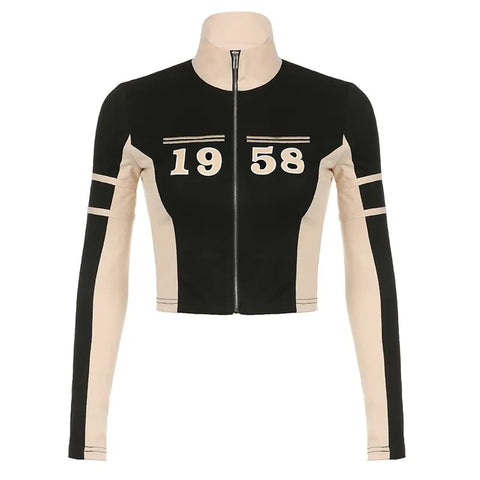 black-patchwork-zip-up-turtleneck-coat-4