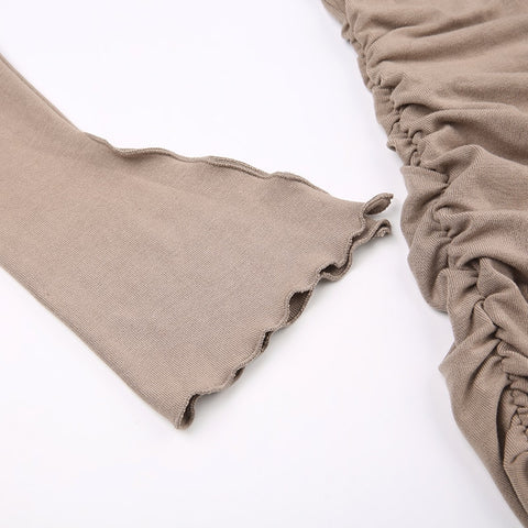 khaki-hooded-bodycon-folds-long-sleeve-dress-5