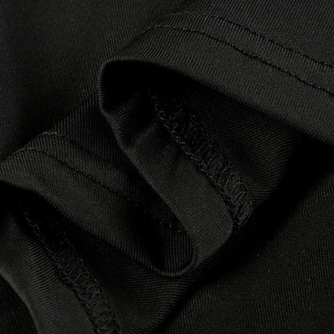 Gothic Graphic Printed Flare Sleeve Shirt