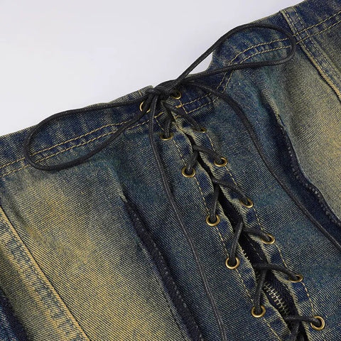 strapless-denim-stitch-lace-up-sexy-top-4