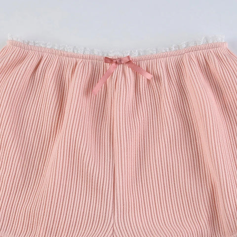 pink-lace-trim-bow-two-pieces-set-8