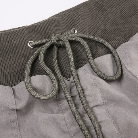 grey-drawstring-low-waist-long-skirt-5