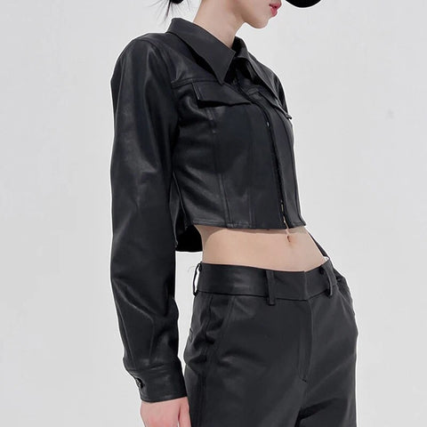 black-pu-leather-long-sleeves-jacket-3