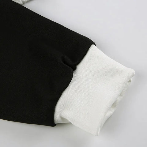 black-white-printed-buttons-drawstring-hoodies-top-10