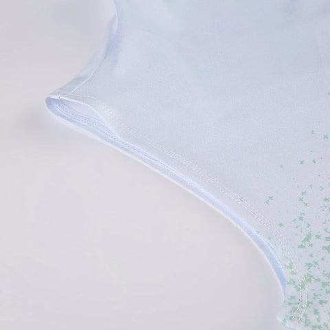 Asymmetrical Side Split Tie Dye Long Dress-8