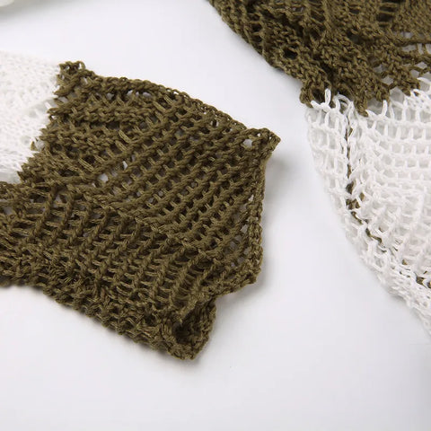 green-stripe-knitted-pullover-hollow-out-hole-ripped-sweater-6