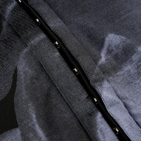 Gothic Graphic Printed Flare Sleeve Shirt