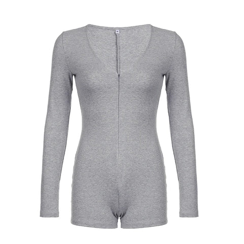 casual-v-neck-skinny-long-sleeve-zipper-romper-5