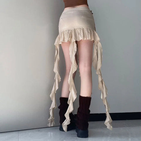 cute-bow-ruffles-tassel-pleated-mini-skirt-3