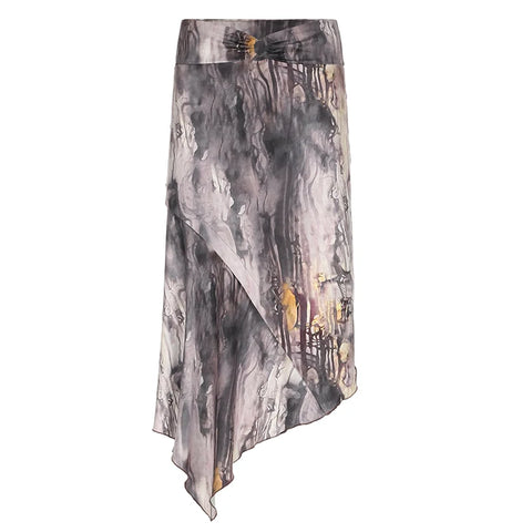 brown-asymmetrical-tie-dye-printed-skirt-4