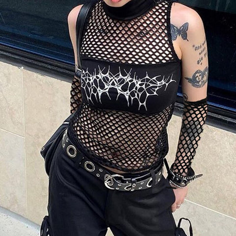 gothic-turtleneck-skinny-fishnet-print-hollow-out-top-4