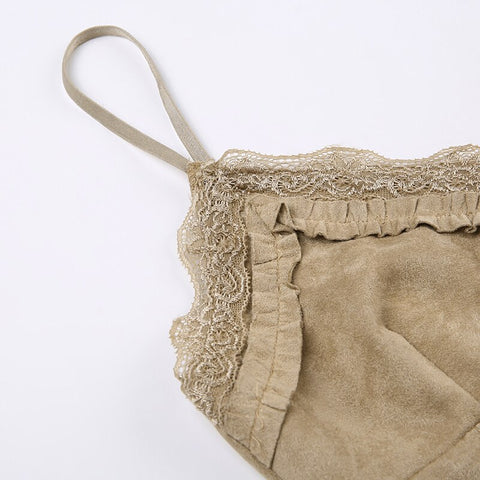 khaki-v-neck-strap-lace-sleeveless-backless-halter-top-6