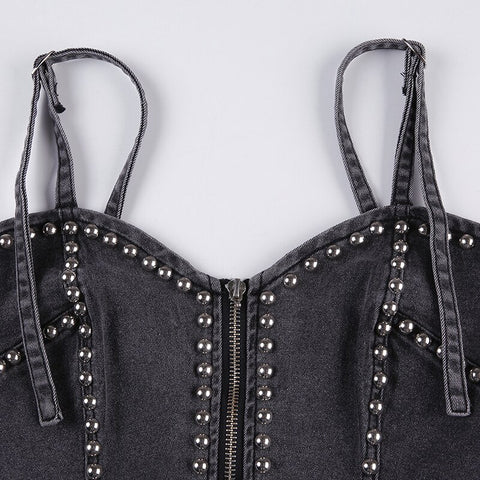 grey-zipper-rivet-punk-sexy-denim-skinny-short-top-4