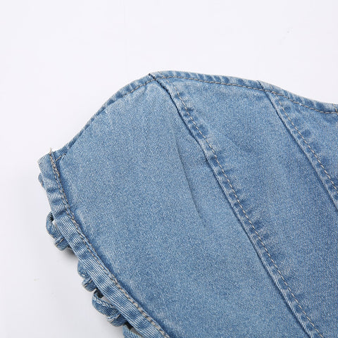 blue-sexy-strapless-corset-denim-bandage-heart-shape-top-9