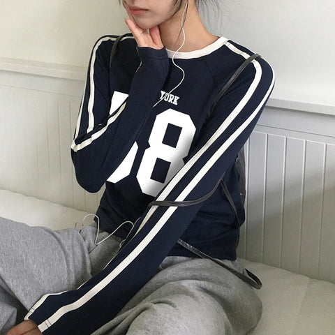 Casual Stripe Digital Printed Top