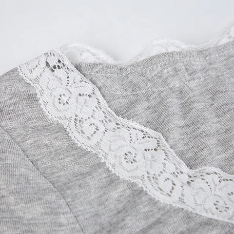 basic-sweet-bow-lace-patchwork-knit-dress-9