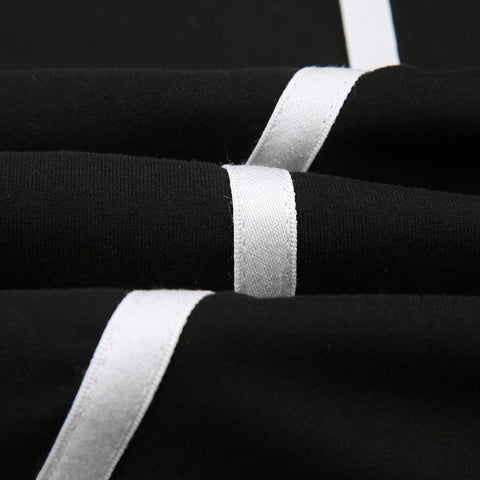 black-stripe-stitching-halter-sleeveless-long-dress-7