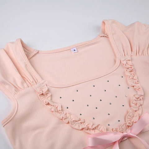 sweet-rhinestone-ruffles-bow-ruched-top-7