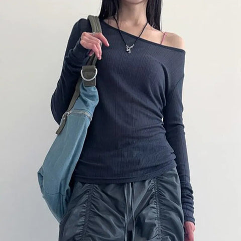 basic-blue-knit-long-sleeve-backless-top-2